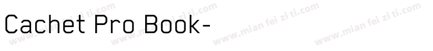 Cachet Pro Book字体转换